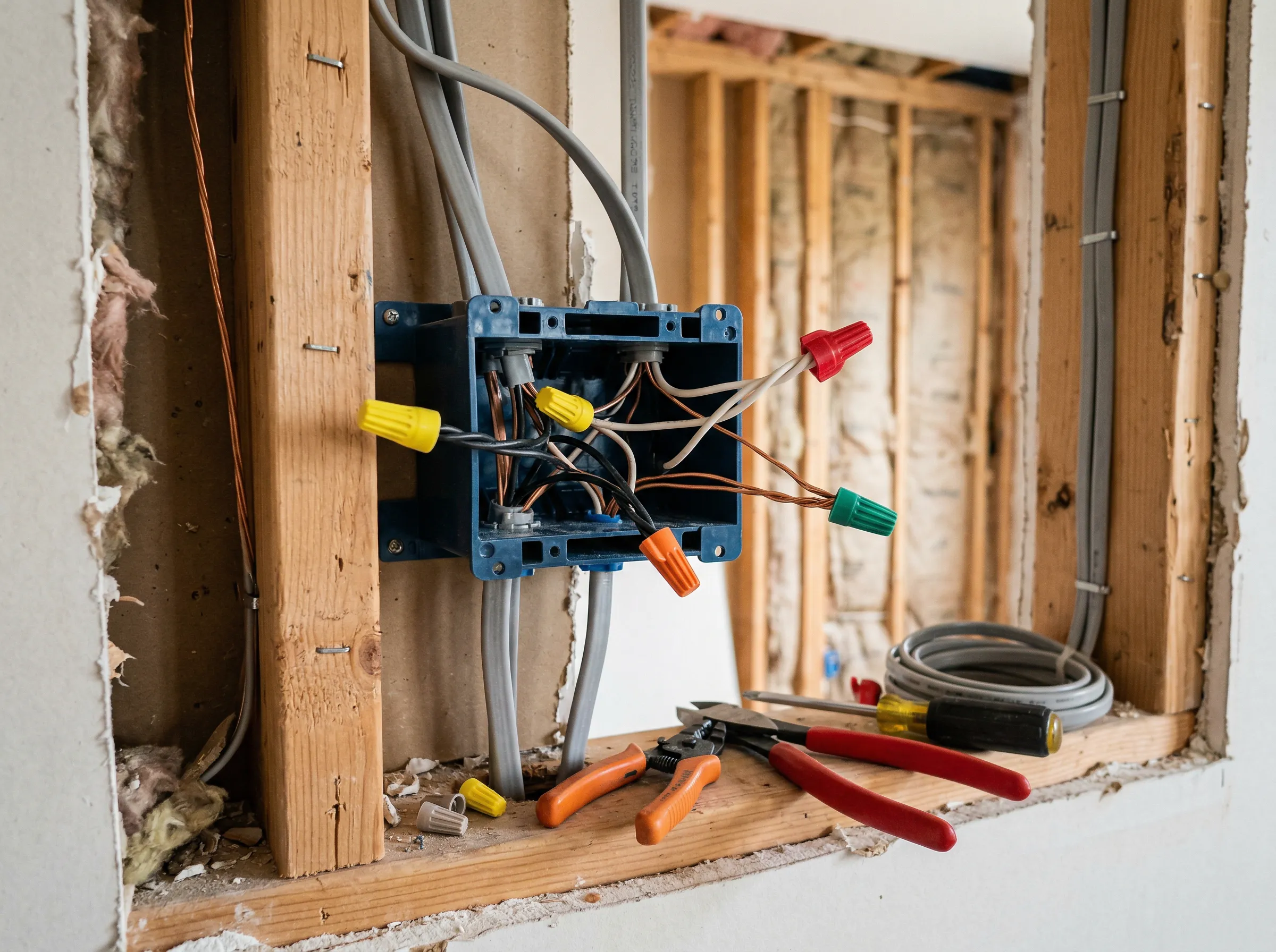Home electrician upgrading electrical components in New Hope, PA